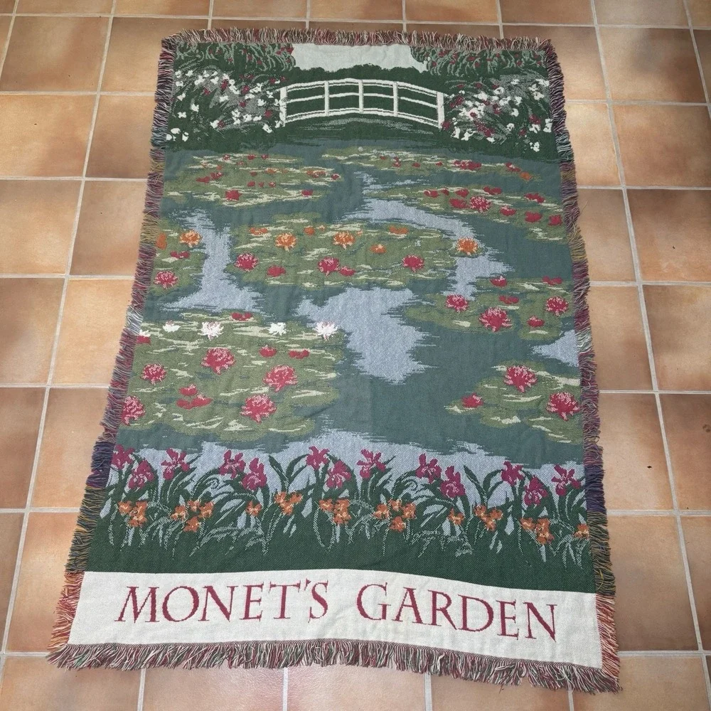 Monet's Garden Tapestries Wall Art Hanging Border Belgian 71